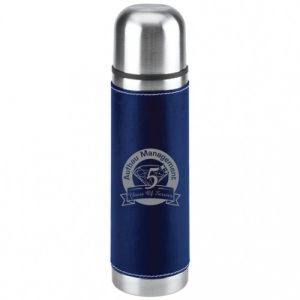 Notable Vacuum Bottle with Leatherette Sleeve