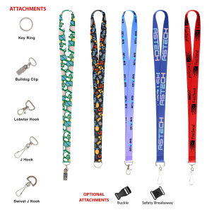 3/4″ Full Color Dye Sublimated Lanyard