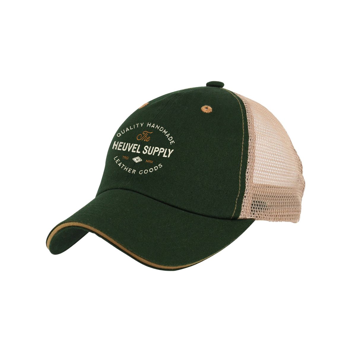 Two-Tone Washed Cotton Trucker Cap