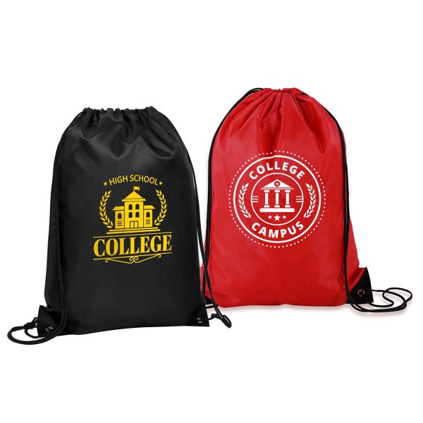 14" X 18" Polyester Drawstring Backpack