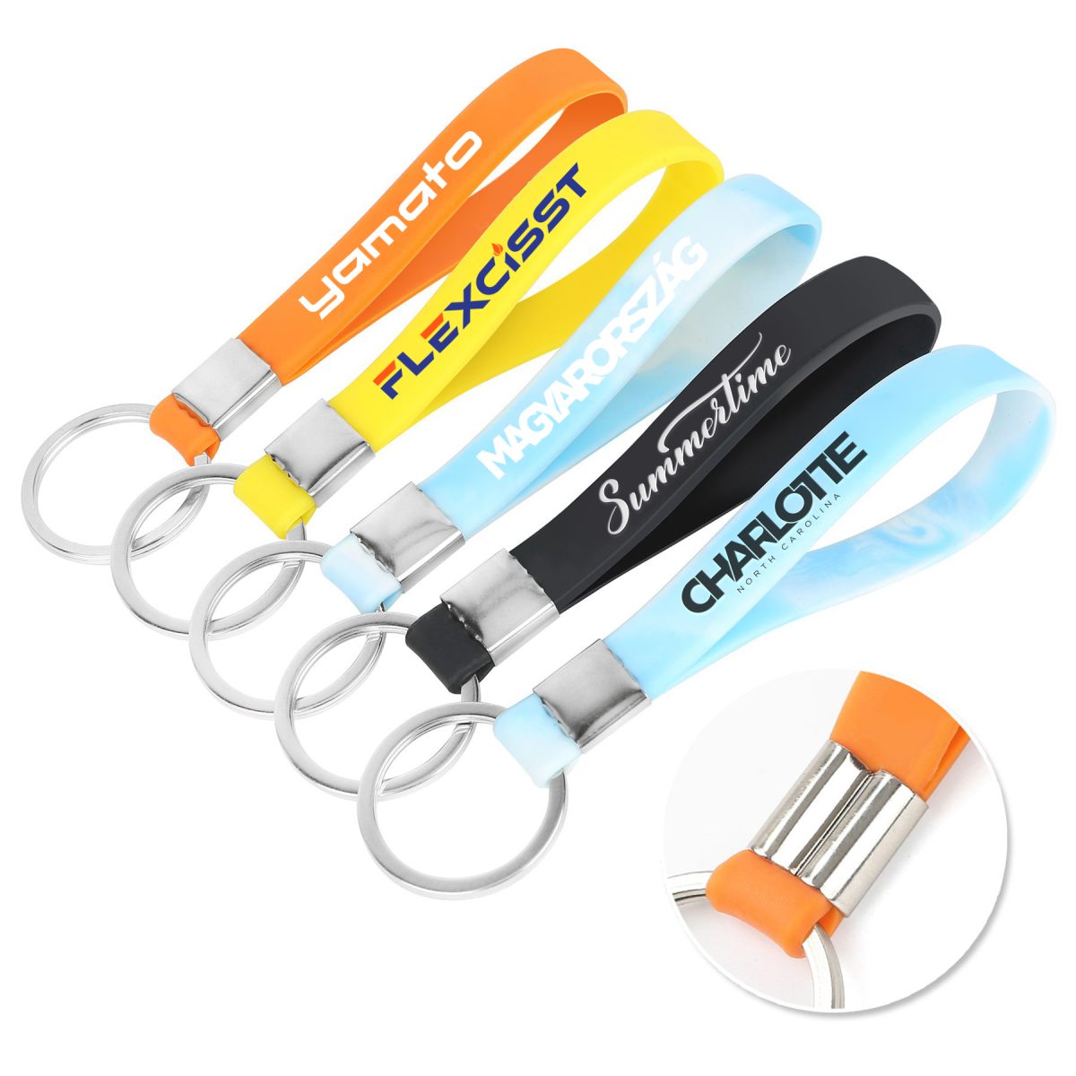 4'' Silicone Keyring