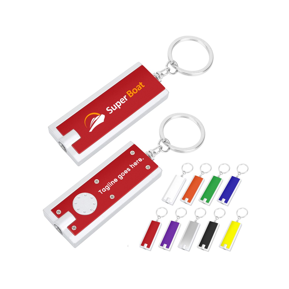 Super Bright LED Flashlight With Swivel Key Chain