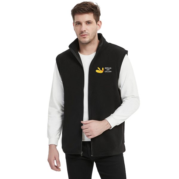 Men's Basic Full-zip Polar Fleece Vest
