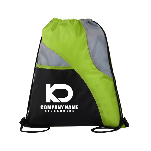 Tri-Color Drawstring Backpack