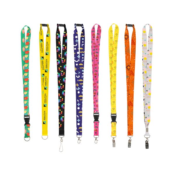 3/4" Full Color Dye-Sublimated Custom Polyester Lanyard