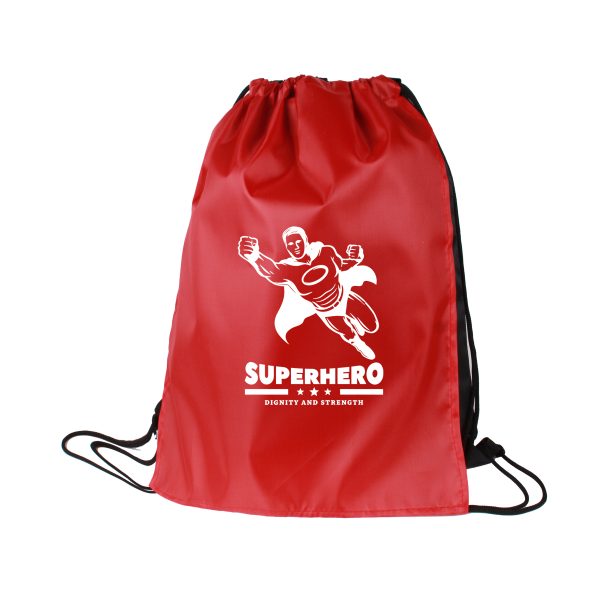 Superhero Drawstring Backpack