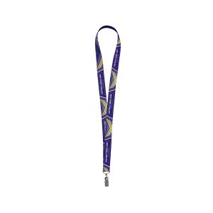 3/4” Full Color Sublimated Lanyard W/ Metal Bulldog Clip
