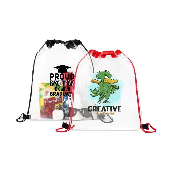 Clear PVC Drawstring Backpack