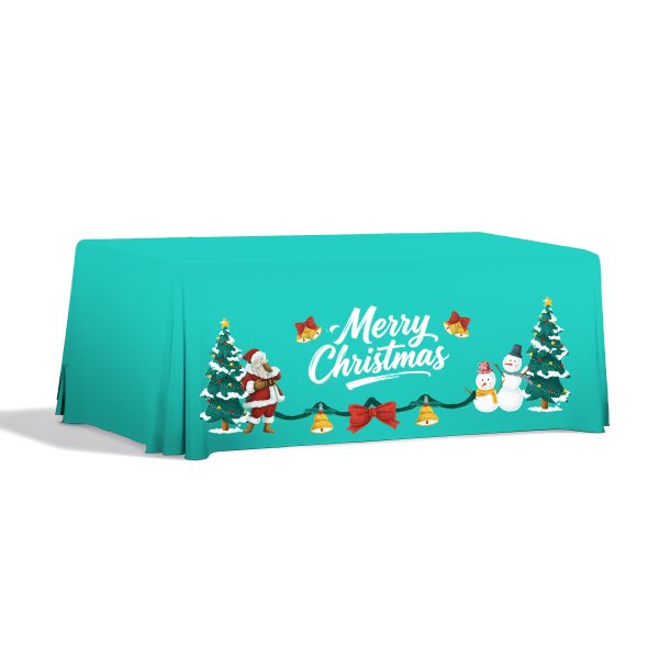 6' Premium Draped Standard Table Cover(Full Color Dye Sublimation)