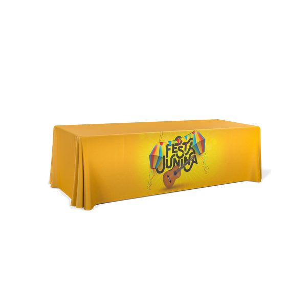 8' Economy Draped Standard Table Cover(Full Color Dye Sublimation)