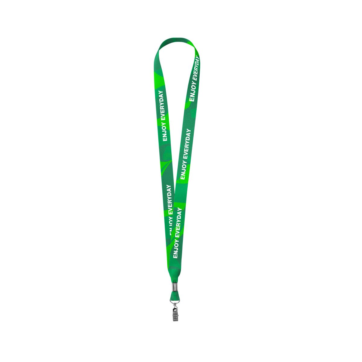 3/4" Full Color Dye Sublimated Lanyard W/ Metal Crimp And Bulldog Clip