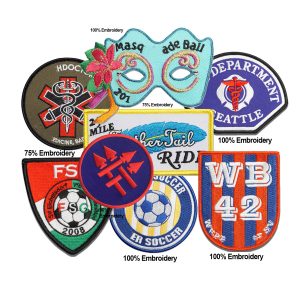 3″ Custom Embroidered Patch / 100% Thread Coverage