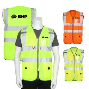 Hi-Vis Reflective Safety Vest w/ Pockets