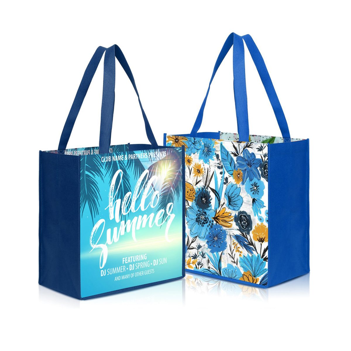 Laminated Non Woven Tote Bag(13" X 13" X 5" )