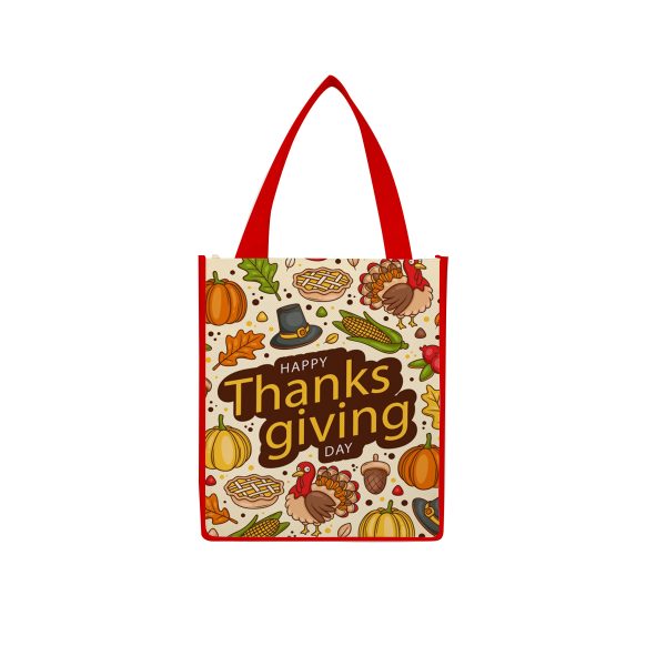 Laminated Non-Woven Tote Bag(12" X 13" X 8")