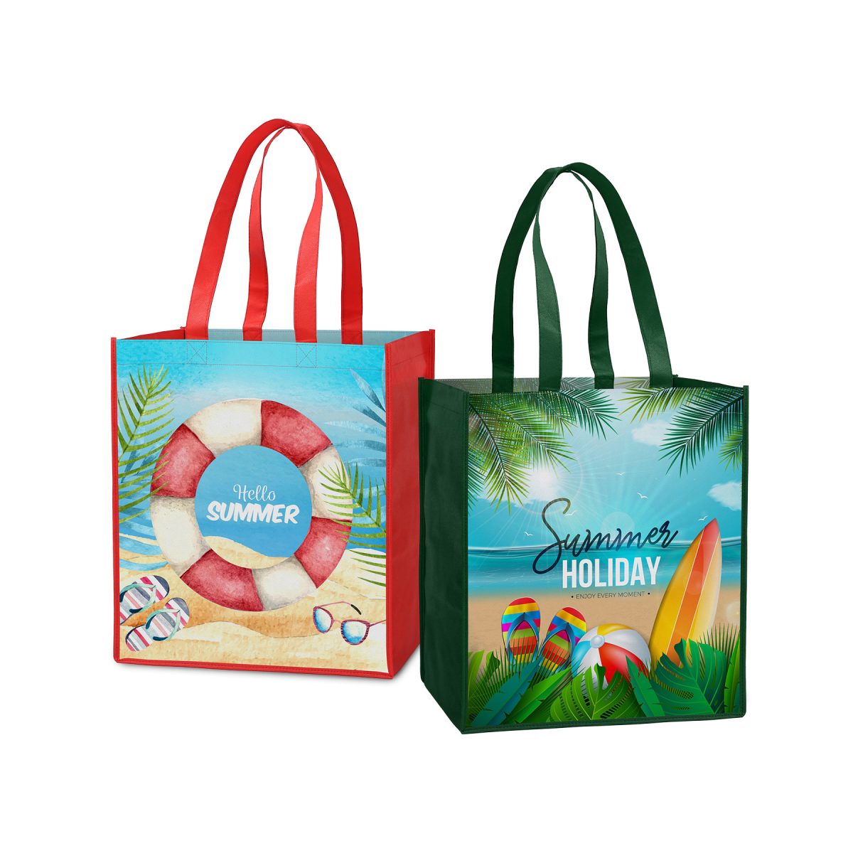 Laminated Non-Woven Tote Bag(13" X 15" X 10")