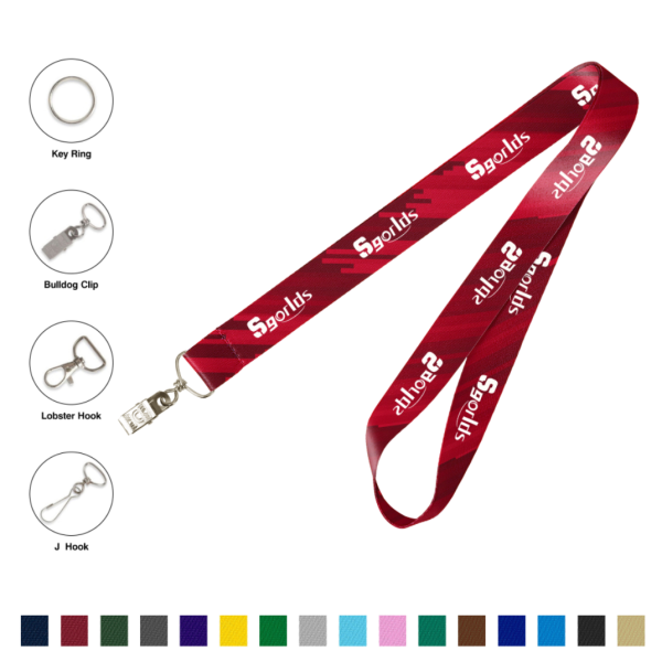 1" Full Color Dye Sublimated Lanyard