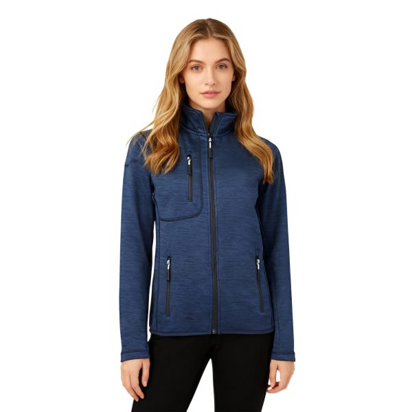 Women's Full Zip Sweater Fleece Jacket(Brushed Back)