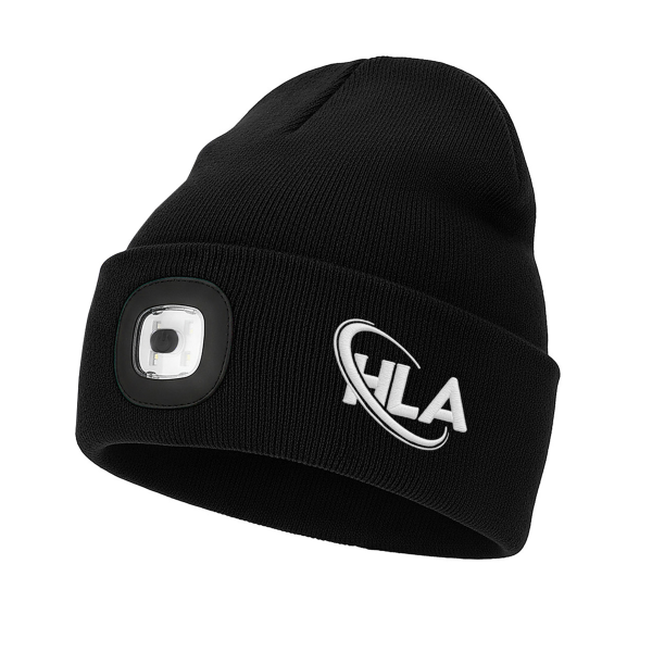 Knit Beanie With LED Light