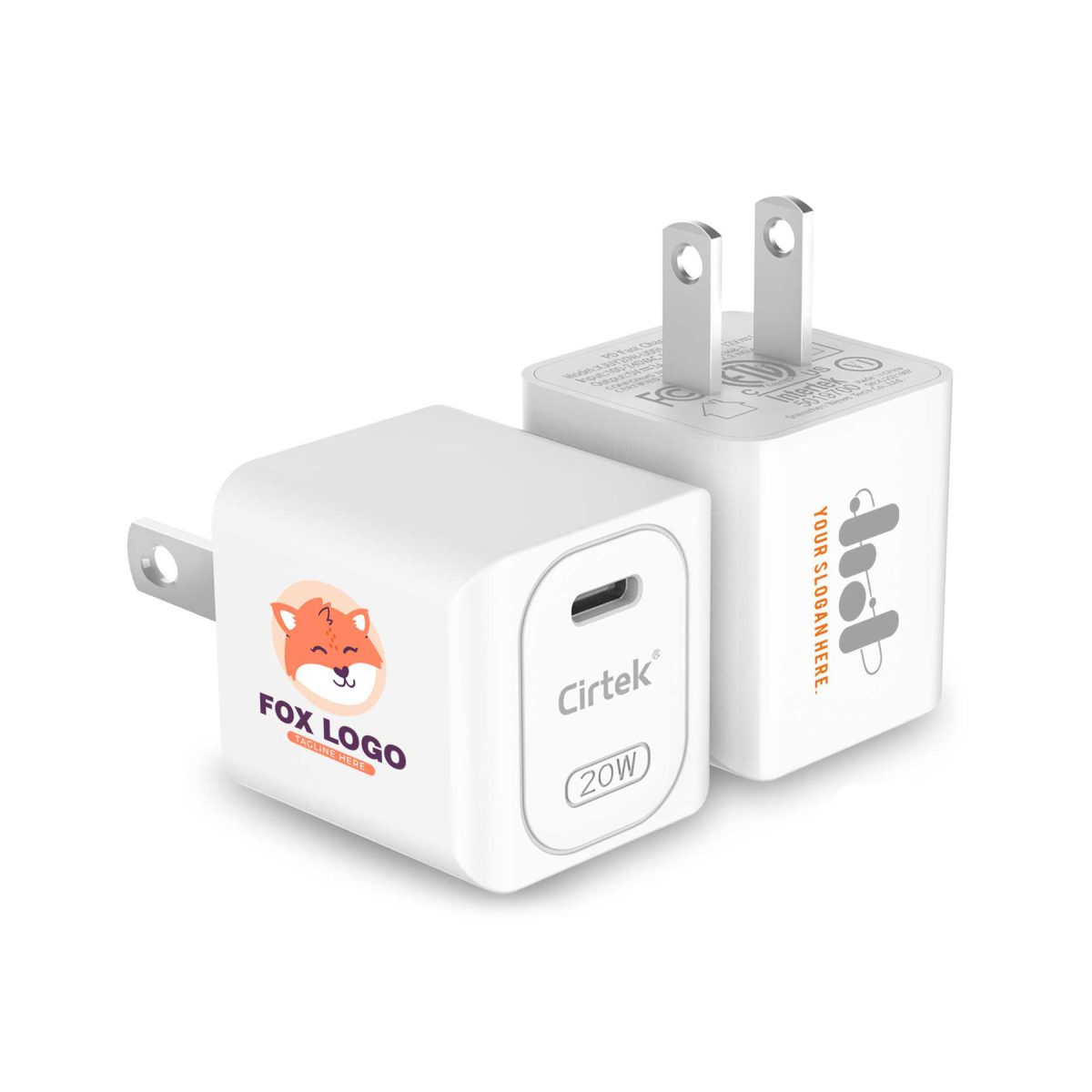 Cirtek® Portable 20W Wall Charger