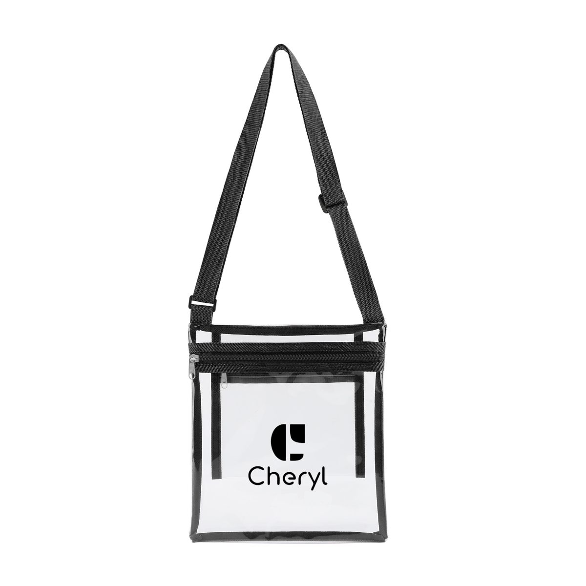 9" X 10" Stadium Approved Clear PVC Crossbody Bag