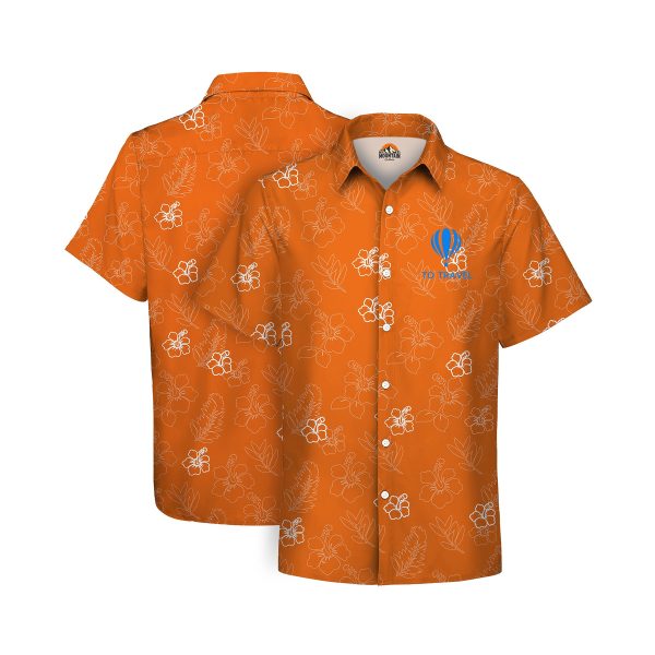 135gsm Custom Dye Sublimation Hawaiian Shirt-UPF 50+