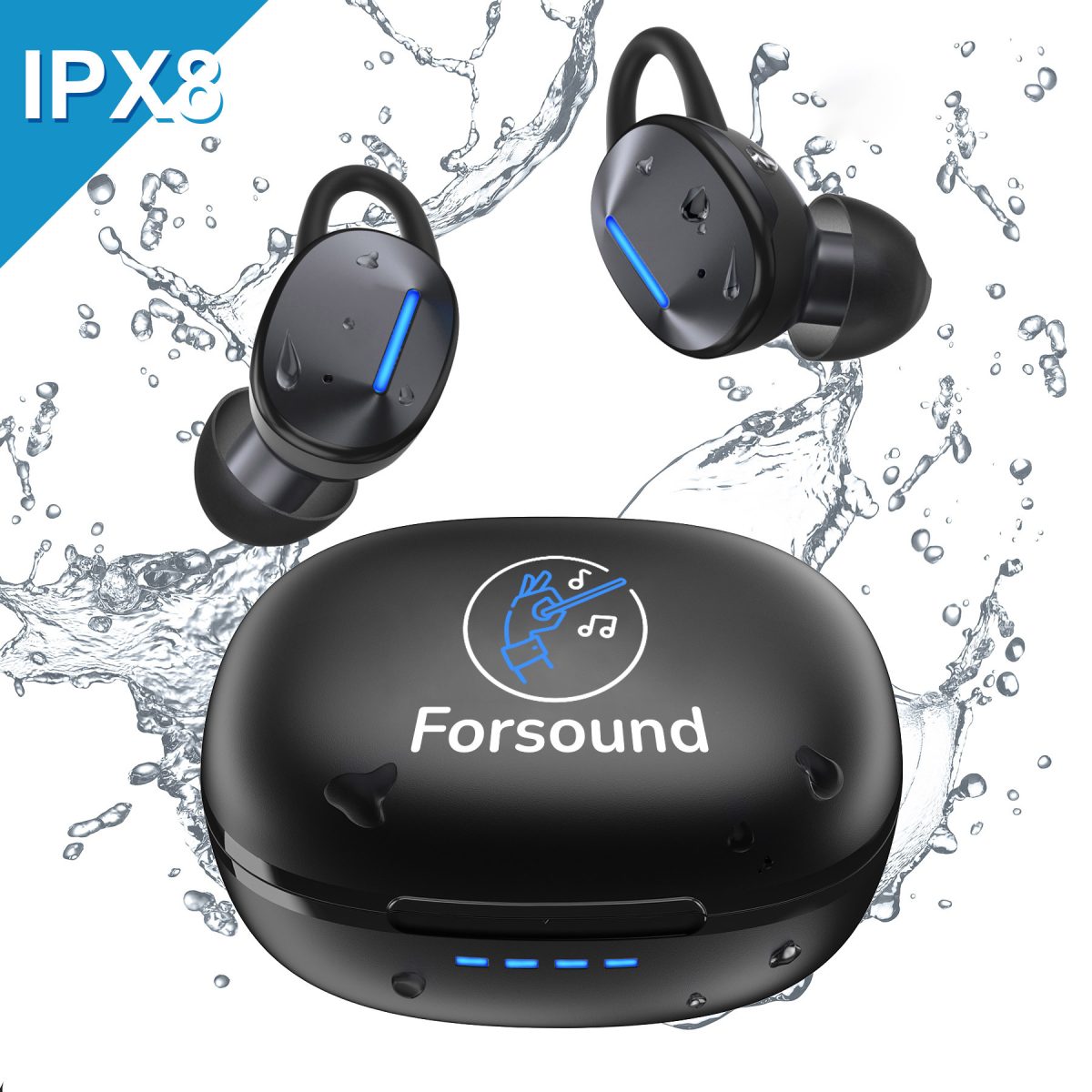 Calcini® Sport TWS Earbuds With IPX8 Waterproof Rating
