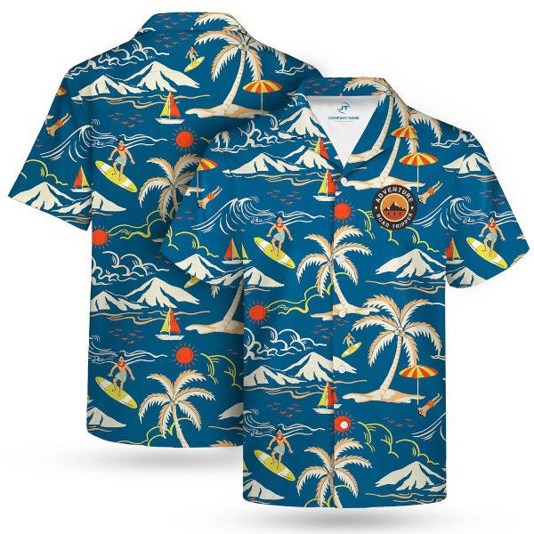 135gsm Sublimated Hawaiian Cuban Camp Shirt-UPF 50+