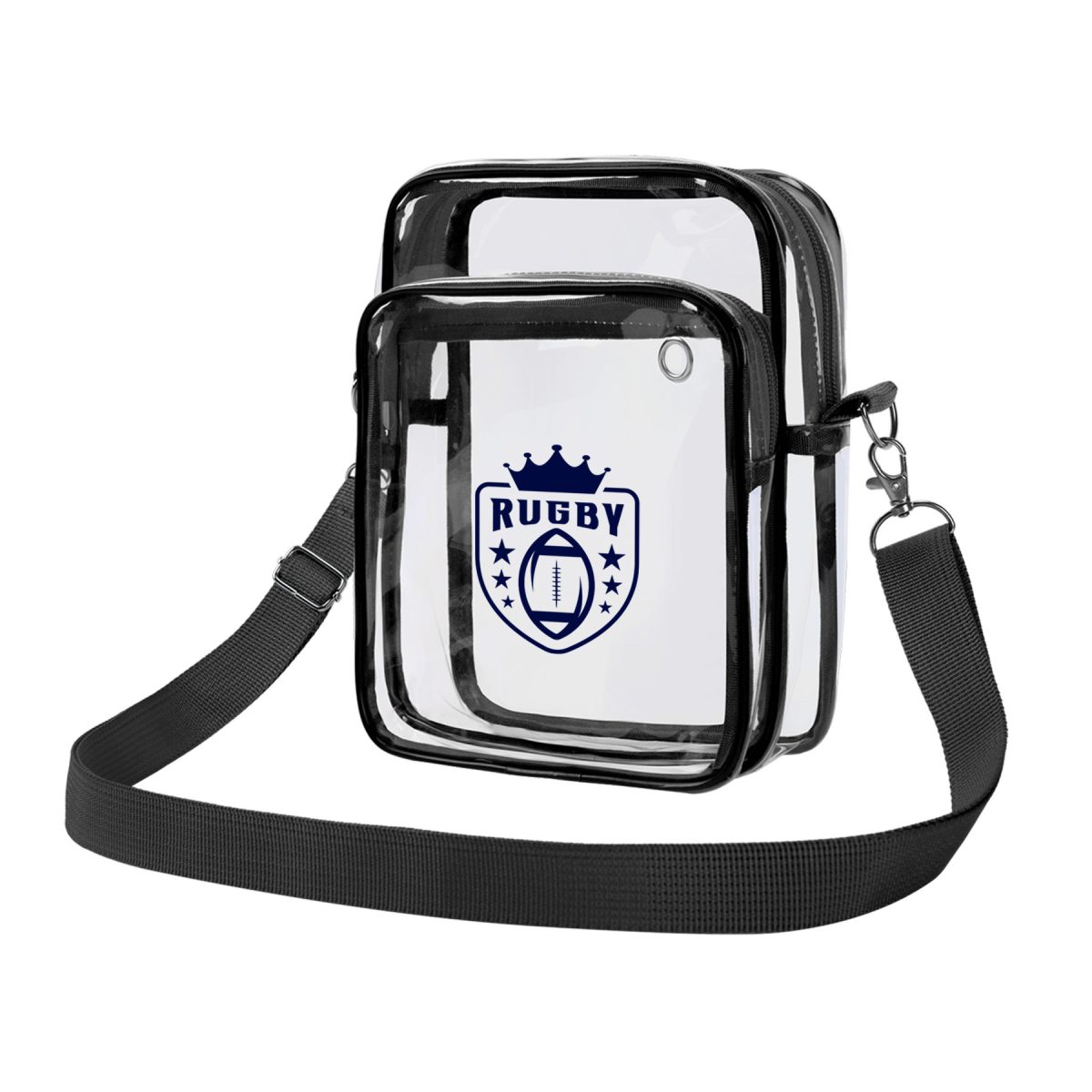 Clear PVC Crossbody Shoulder Bag