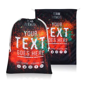 12″ X 16″ Full Color Sublimated Polyester Drawstring Bag