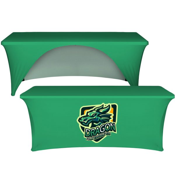 6' Open Back Stretch Table Cover(Full Color Dye Sublimation)