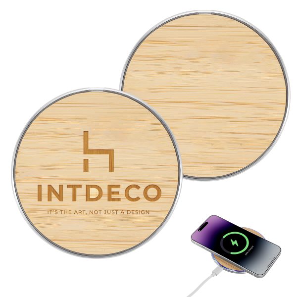 Bamboo 15W Wireless Charging Pad