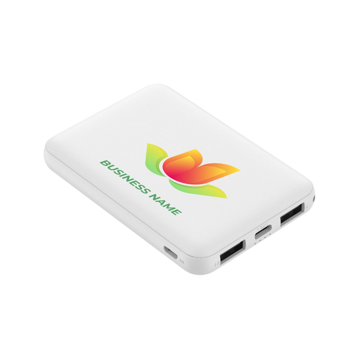5000mAh 4-Port Pocket Power Bank With Type C And Dual USB-A Ports