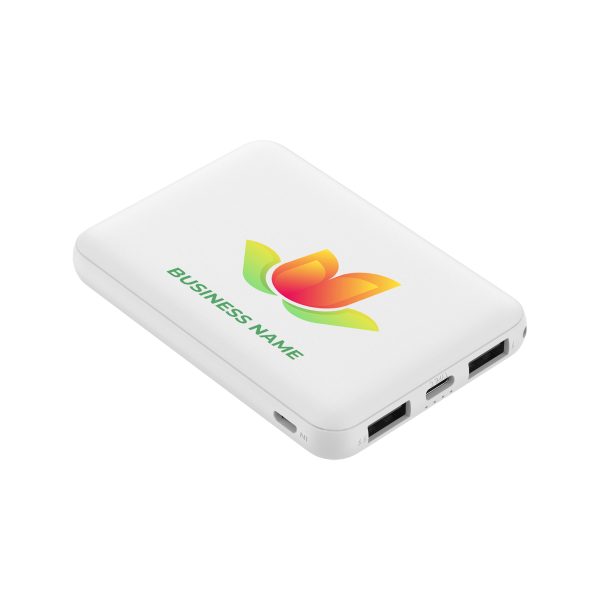 5000mAh 4-Port Pocket Power Bank With Type C And Dual USB-A Ports