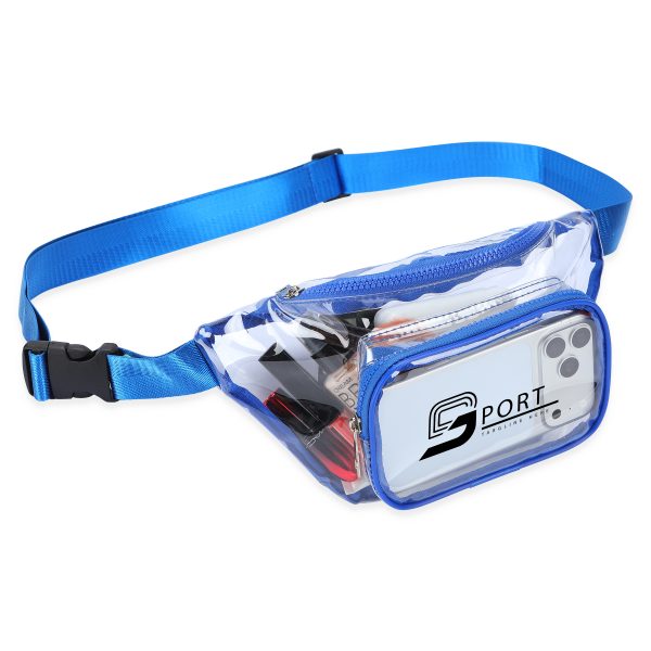Clear PVC Fanny Pack W/ Two Pockets