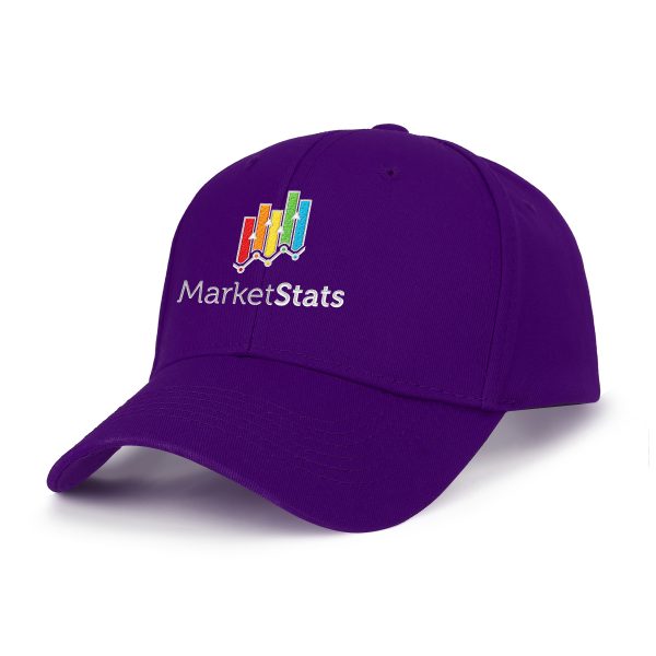 6 Panel 100% Cotton Twill Baseball Cap