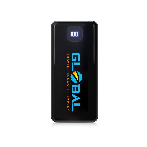 10,000mAh Power Bank With Built-In Charging Cables