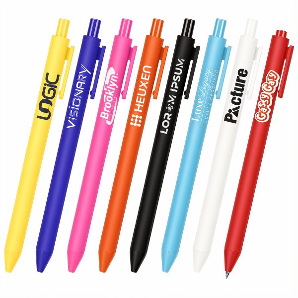 Soft Rubberized Touch Retractable Gel Pen