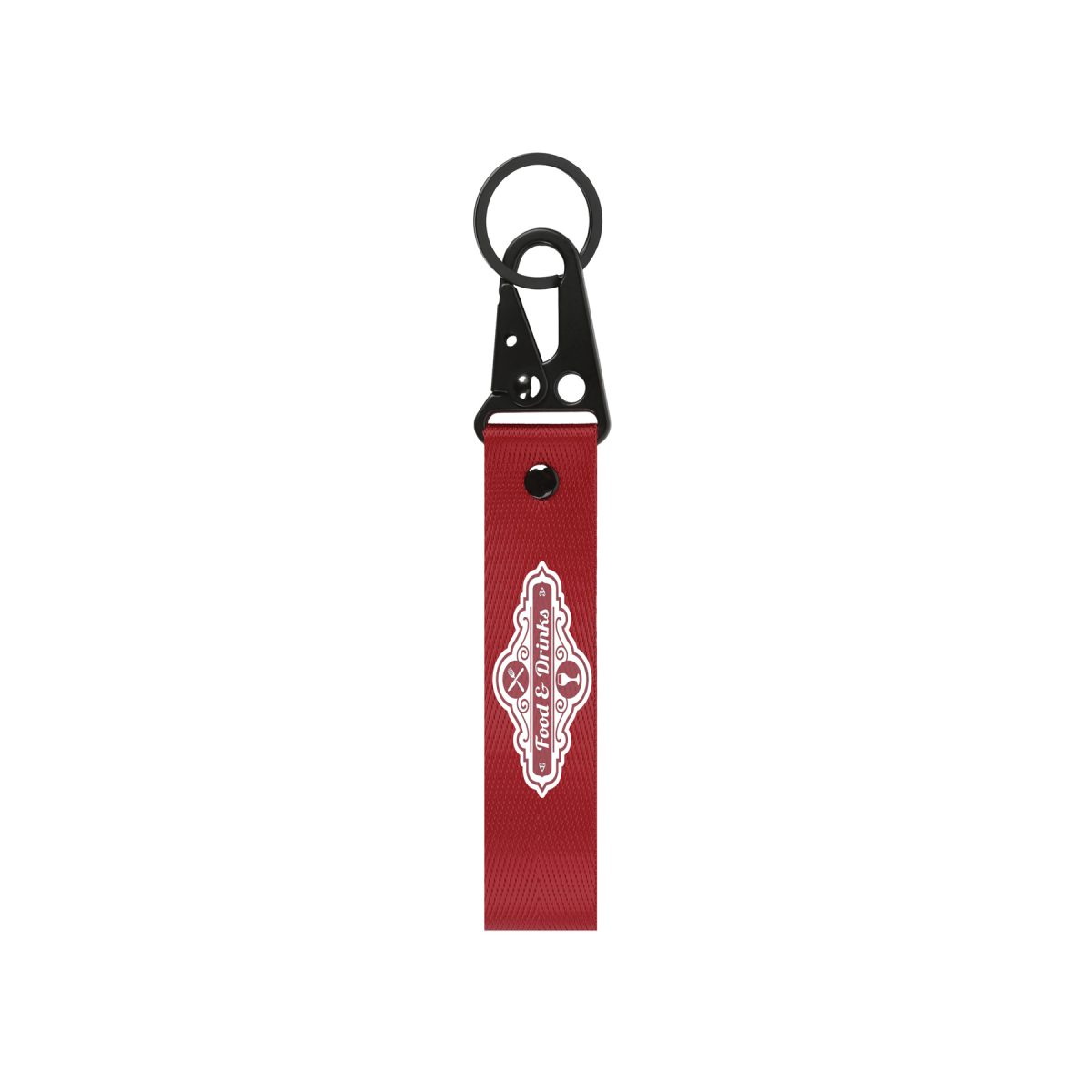 Nylon Wrist Motorcycle Keychain With Black Eagle Mouth Buckle