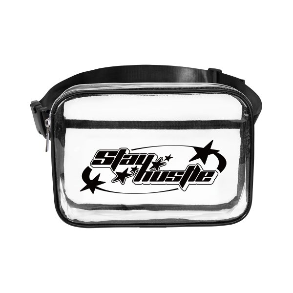 Clear PVC Belt Bag With 2 Pockets