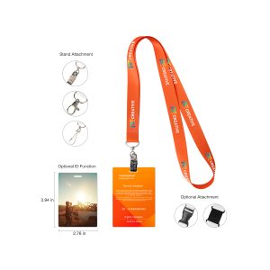 3/4″ Full Color Sublimated Lanyard With PVC ID Card