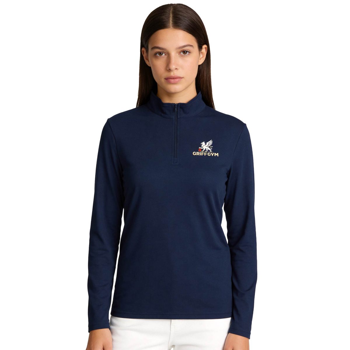 Ladies UV Micro Mesh Quarter Zip Pullover