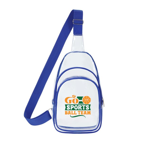 Clear PVC Crossbody Sling Bag Backpack