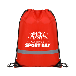 Reflective Safety Drawstring Backpack