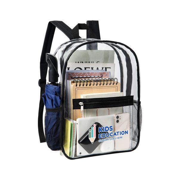Heavy Duty Security Clear PVC School Backpack (Ocean)