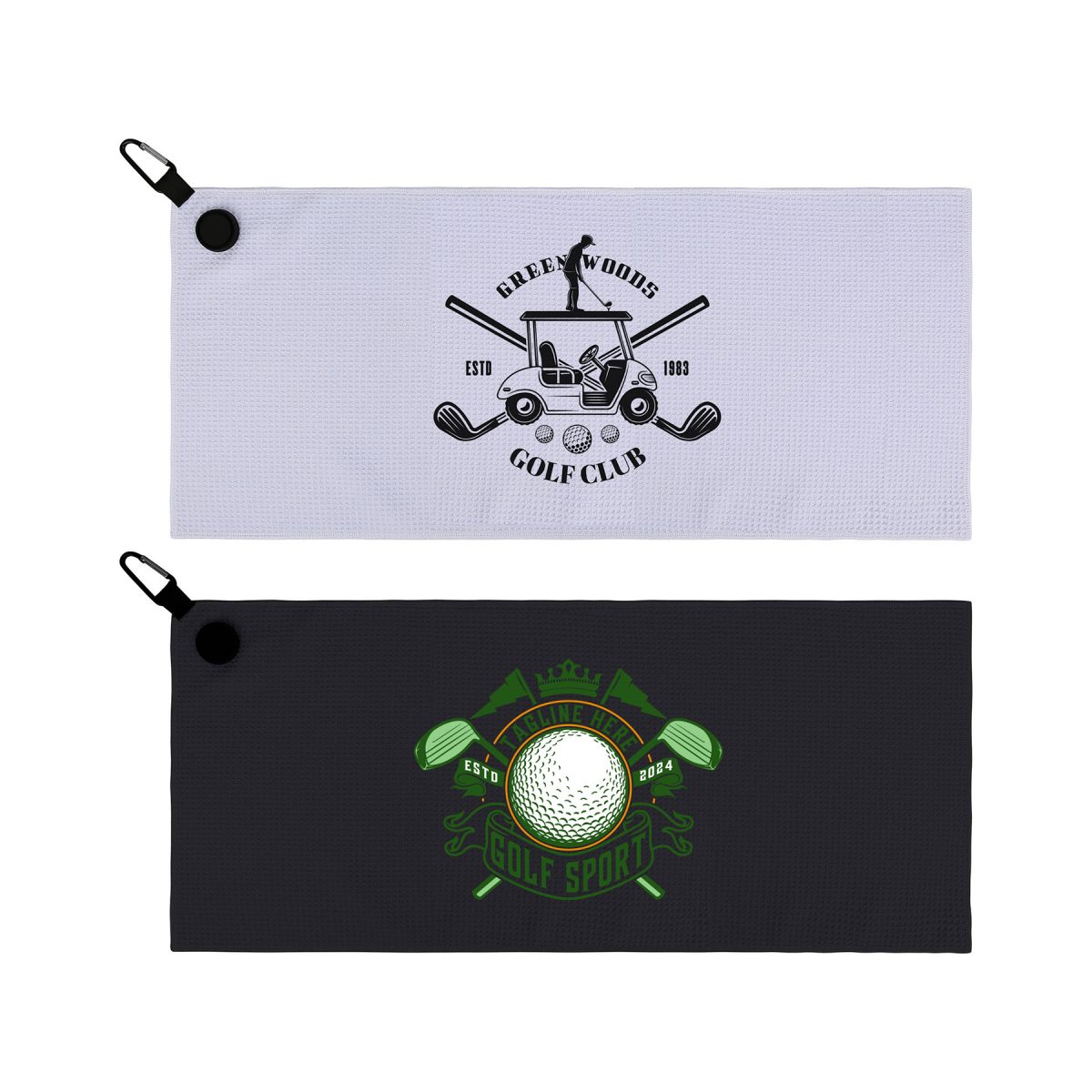 Magnetic Waffle Golf Towel