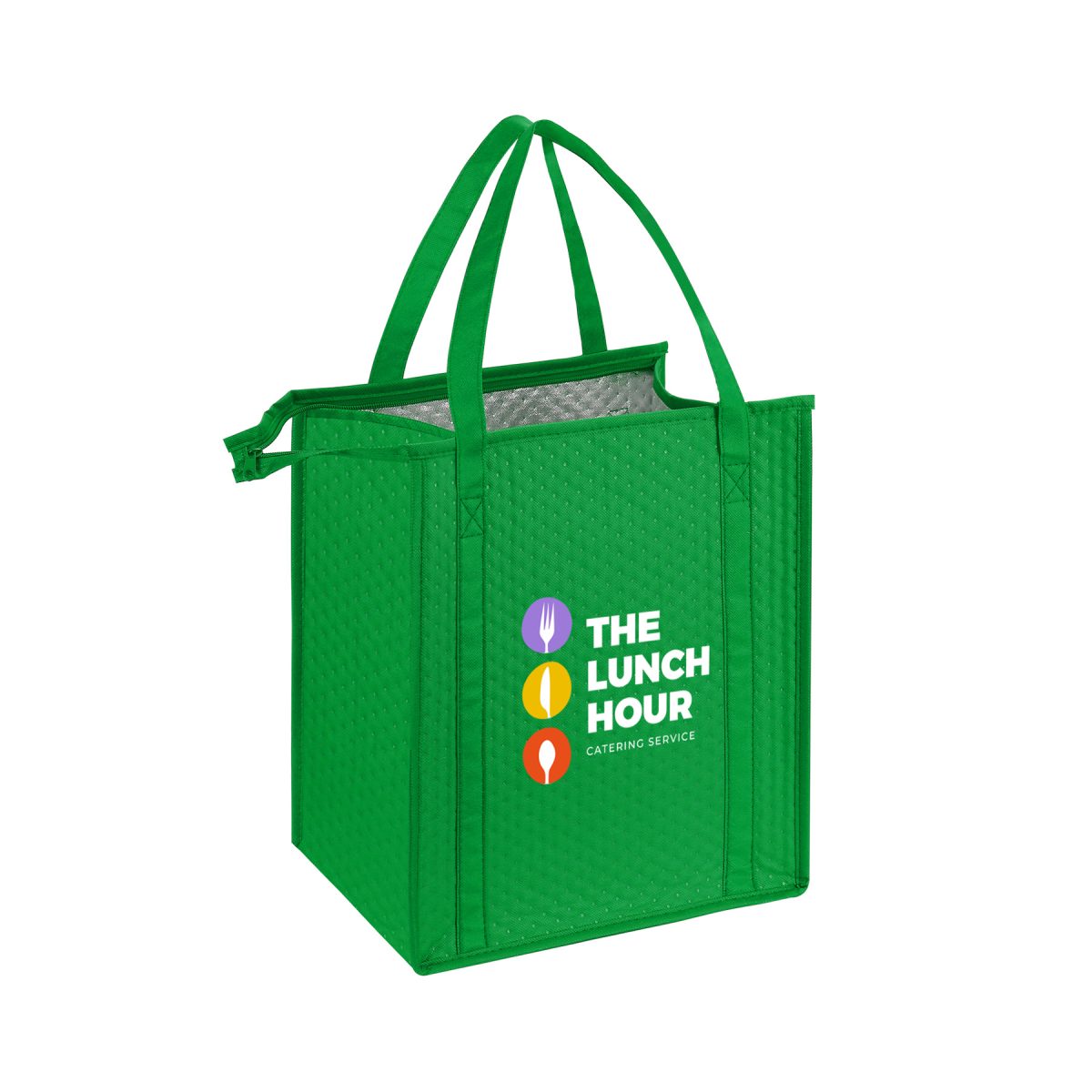 Thermal Non-Woven Insulated Cooler Tote Bag-13"X15"X10"(Ocean)