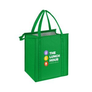 Thermal Non-Woven Insulated Cooler Tote Bag-13″X15″X10″(Ocean)