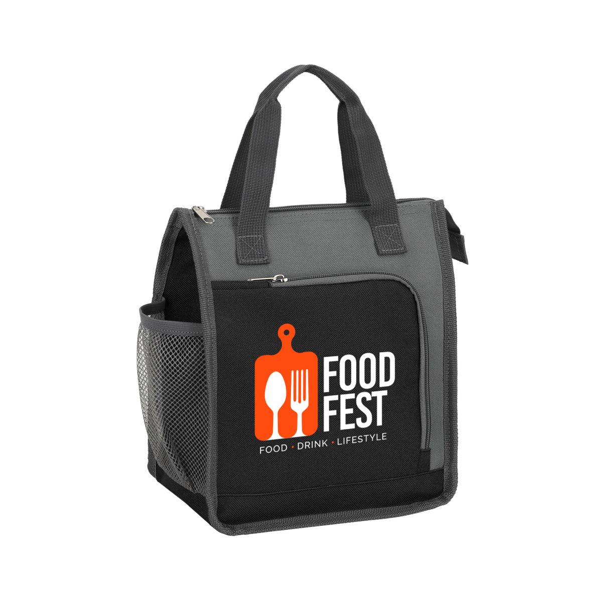 Lunch Time Insulated Cooler Tote Ocean
