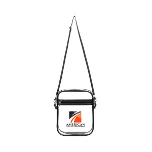 Clear PVC Crossbody Stadium Bag (Ocean)